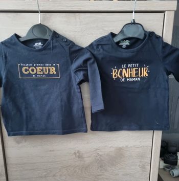 Lot 2 tee shirt kiabi 6 mois