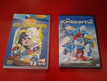 Lot de 2 DVD schtroumpfs