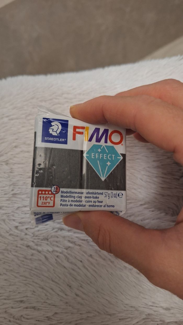 Lot de 2 pâtes fimo effect métallisé - photo numéro 3