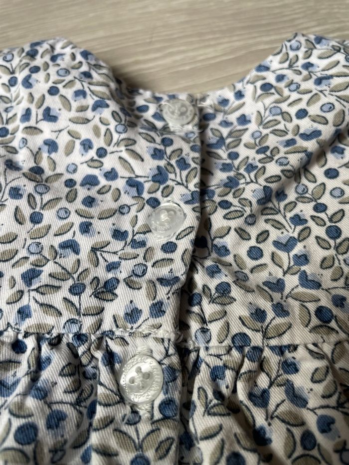 Robe manches longues motif liberty bébé fille Cadet Rousselle - 6mois - photo numéro 5