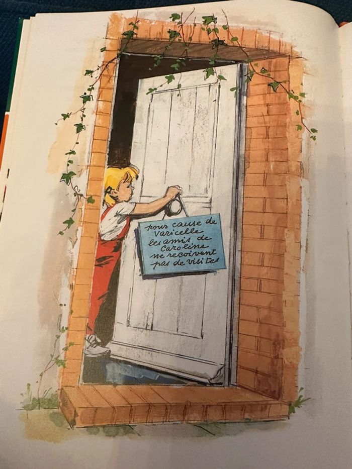 Livre rarissime Caroline et la varicelle pouf chat malade album bd Pierre Probst - photo numéro 3