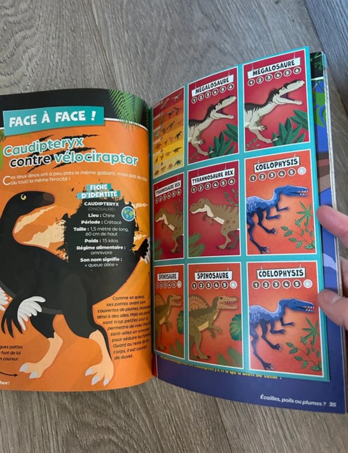 Magazine livre secret de dinosaures combat de dinosaures - photo numéro 3