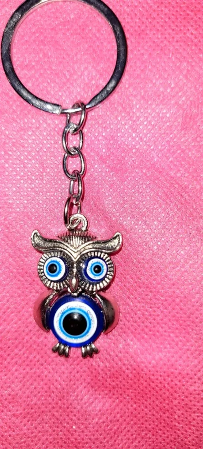 Porte-clés hibou porte-bonheur - photo numéro 5