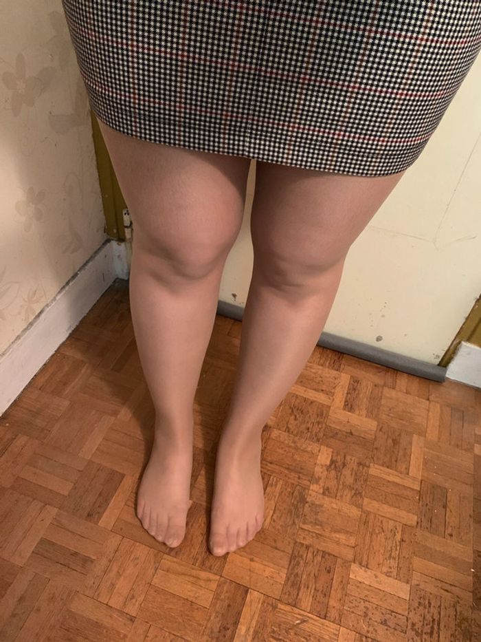 Collants beige voile léger taille M