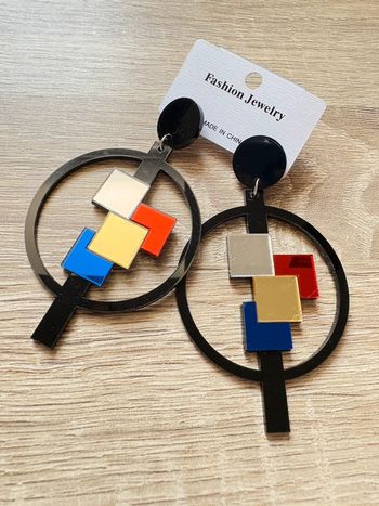 Boucles d’oreilles rondes forme géométrique SHEIN