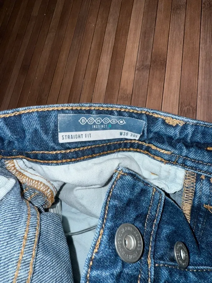 Pantalon Bonobo taille 36 bleu foncé - photo numéro 5