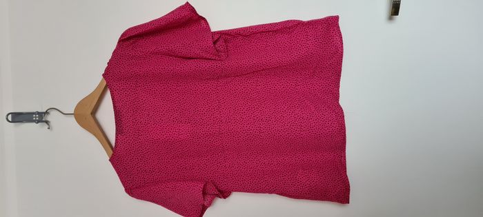 Top voile rose imprimé neuf - 38/40 - Kiabi - photo numéro 5