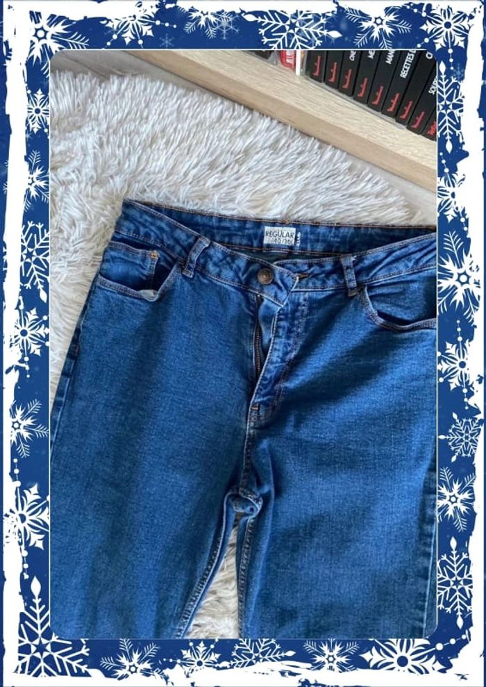 Jean coupe regular bleu foncé - photo numéro 4