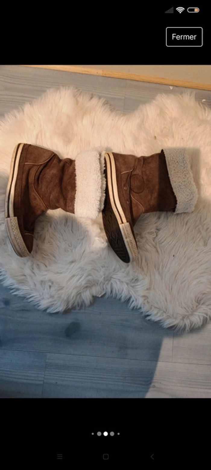 Bottines fourrées t 37.5 marque converse - photo numéro 5