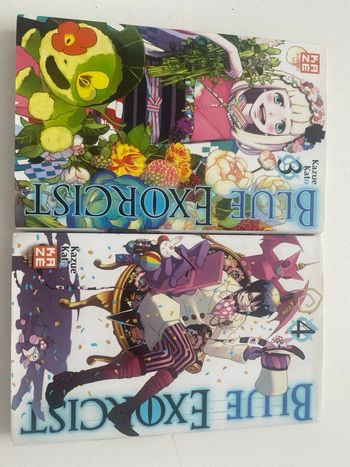 Livres manga blue exorcist tomes 3 et 4