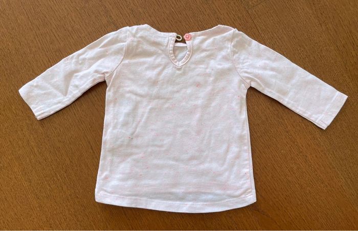 T-shirt à manches longues bébé fille 3mois - photo numéro 2