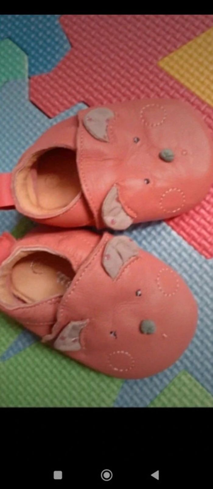 Chausson cuir bébé - photo numéro 3