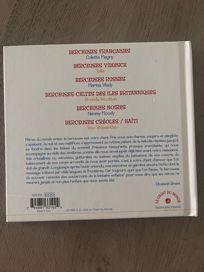 CD Berceuses - photo numéro 2