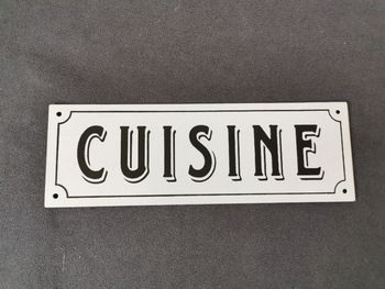 Plaque de porte Cuisine
