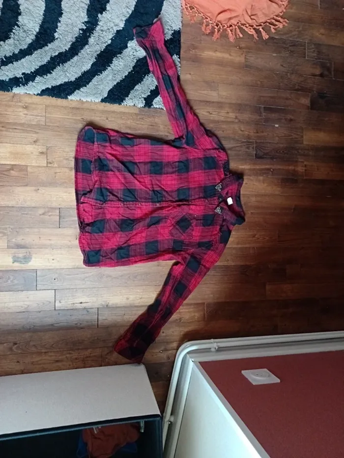 Chemise à carreaux femme