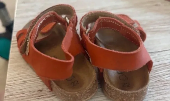 Sandales fille corail orange taille 22 - photo numéro 5