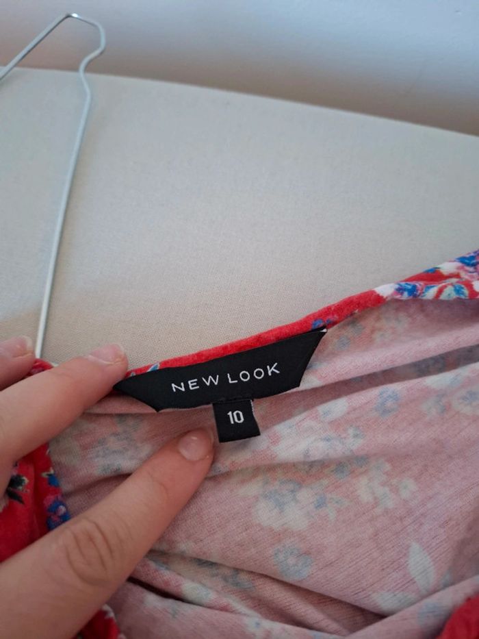 Roeb rouge/rose Fleurie New Look taille XS 34 - photo numéro 9