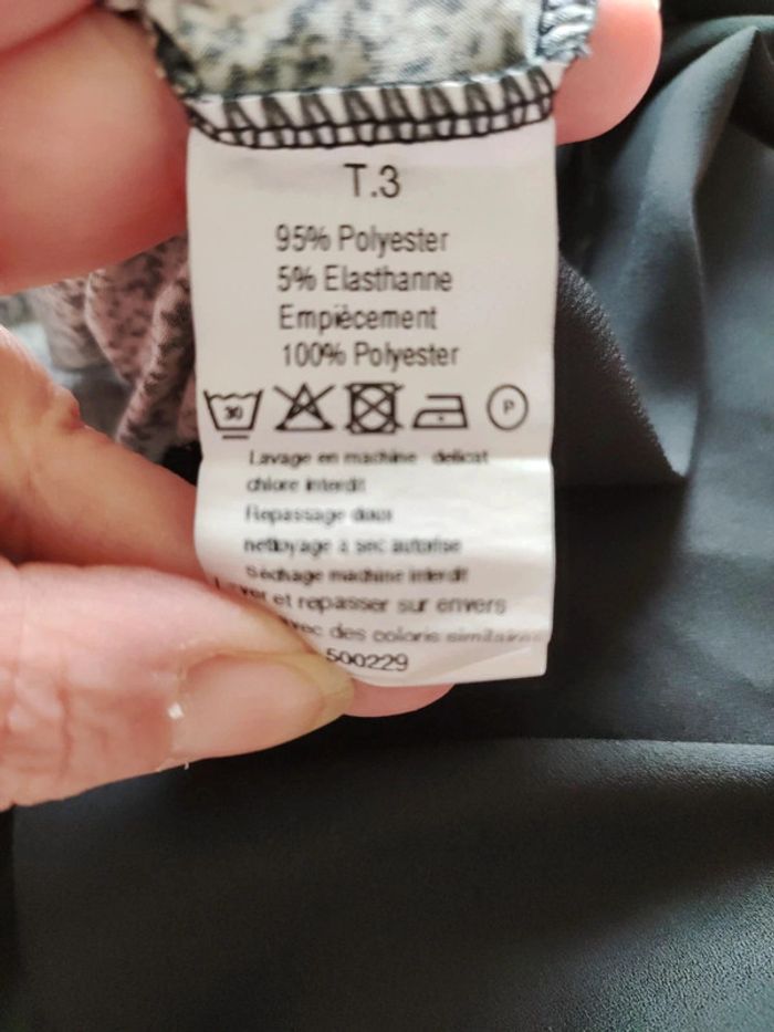 Blouse bicolore fluide formule t3 - photo numéro 4