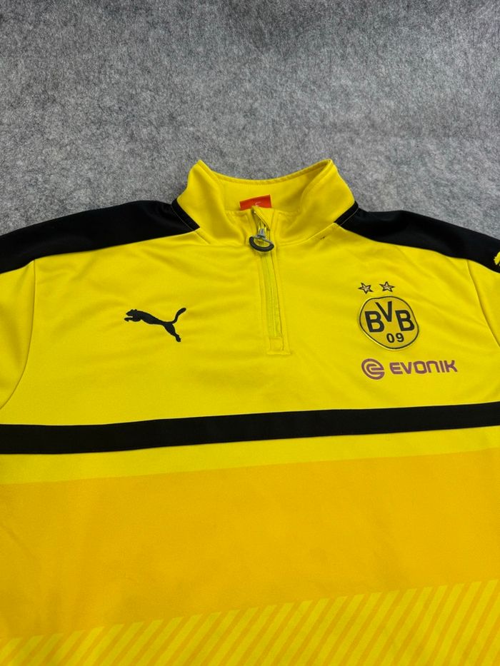 Quart Zip Jaune Football BVB Dortmund L - photo numéro 2