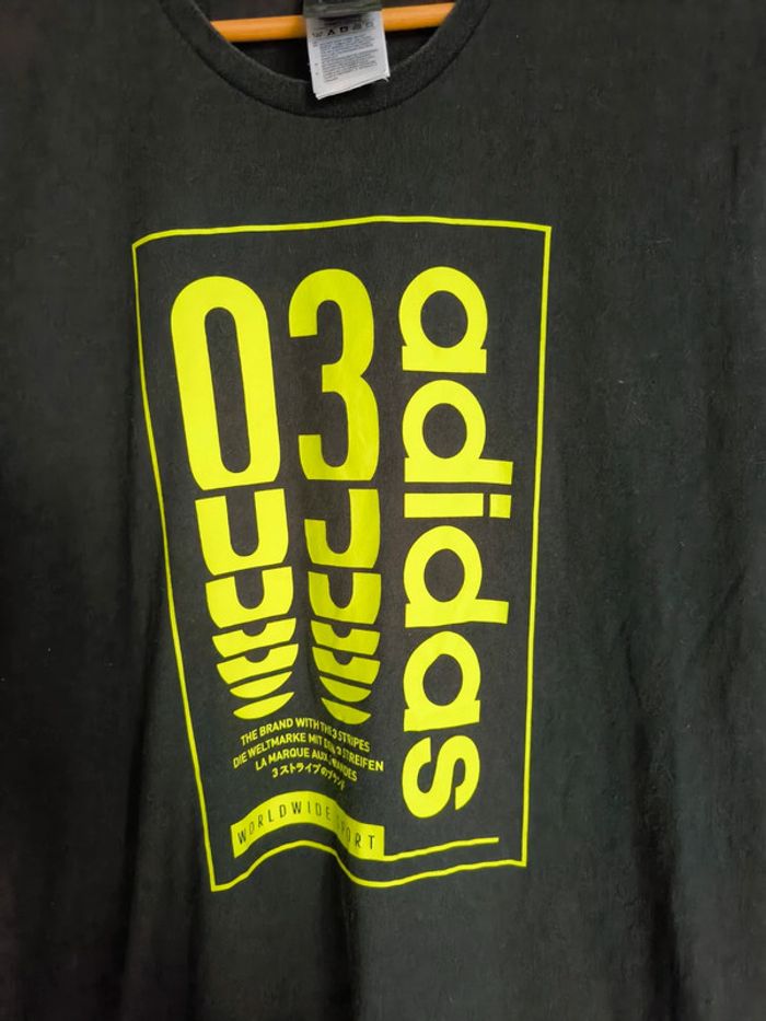 Tee shirt noir adidas taille L - photo numéro 2
