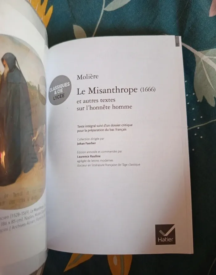 Livre le misanthrope livre théâtre lycée - photo numéro 2