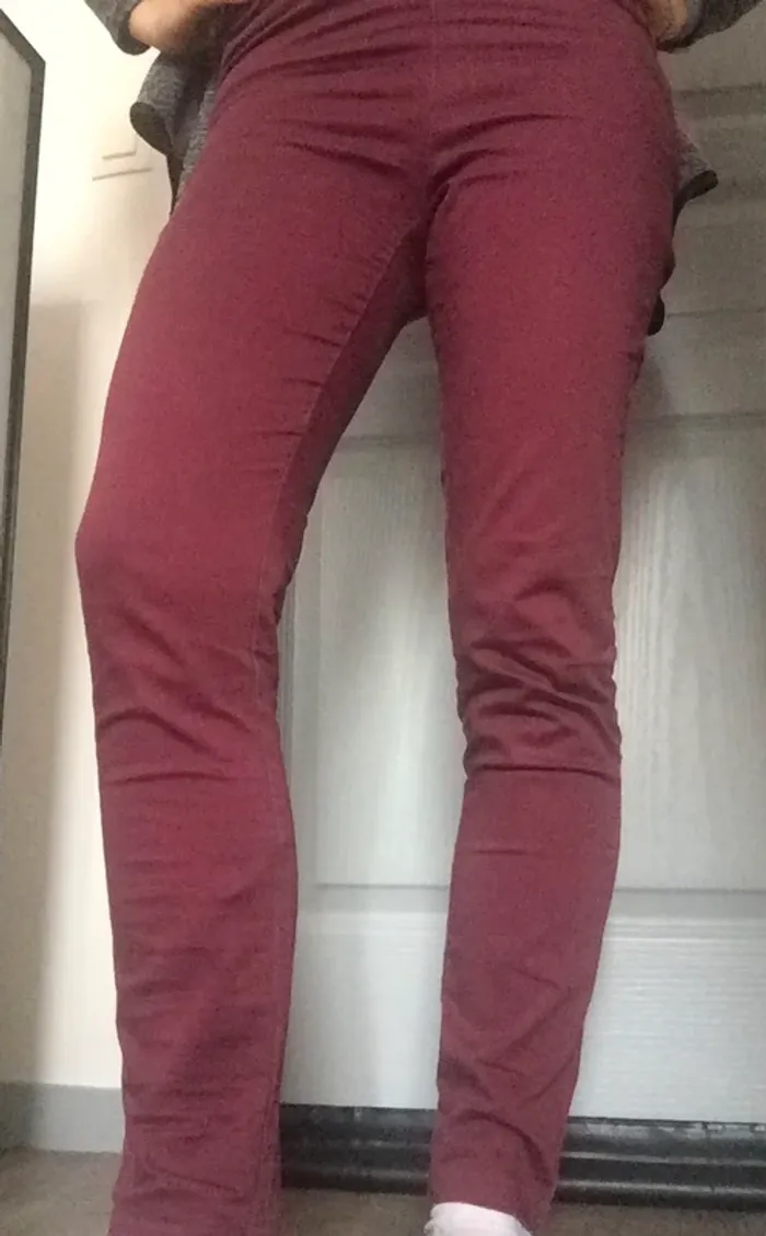 Pantalon prune skinny T38 - photo numéro 3