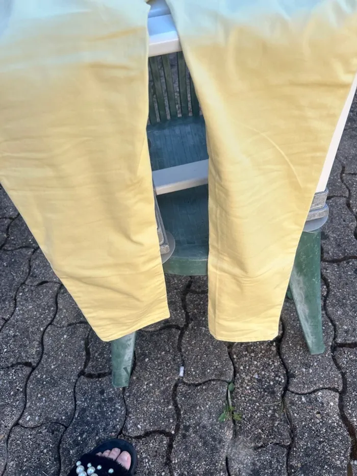 Jeans jaune pale - photo numéro 4