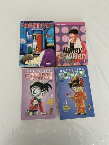 Lot de 4 Mangas (Version Française) - Thème Enquête & Mystère
