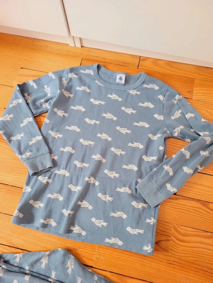Pyjama Petit Bateau Coton bio 10 ans fille garçon pantalon et haut - photo numéro 4