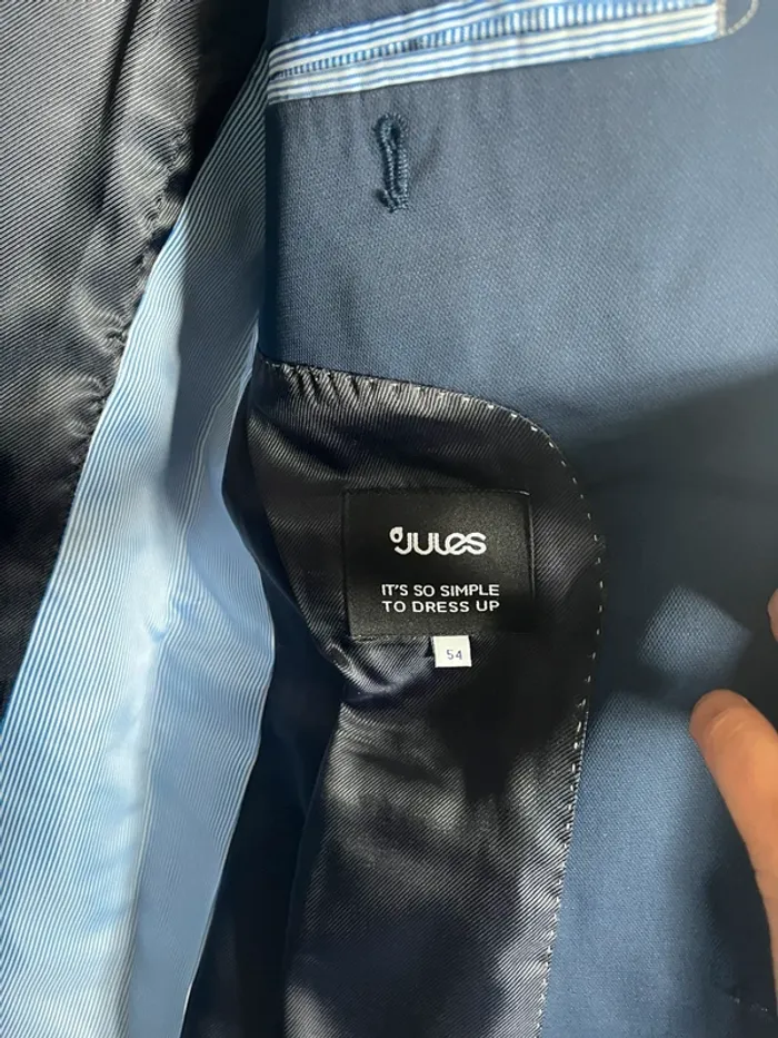 Veste de costume homme Jules taille 54 bleu - photo numéro 5