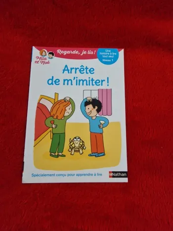 Livre regarde je lis mila et noé, arrête de m'imiter