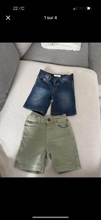 Lot de 2 shorts en jean kiabi 3 ans 