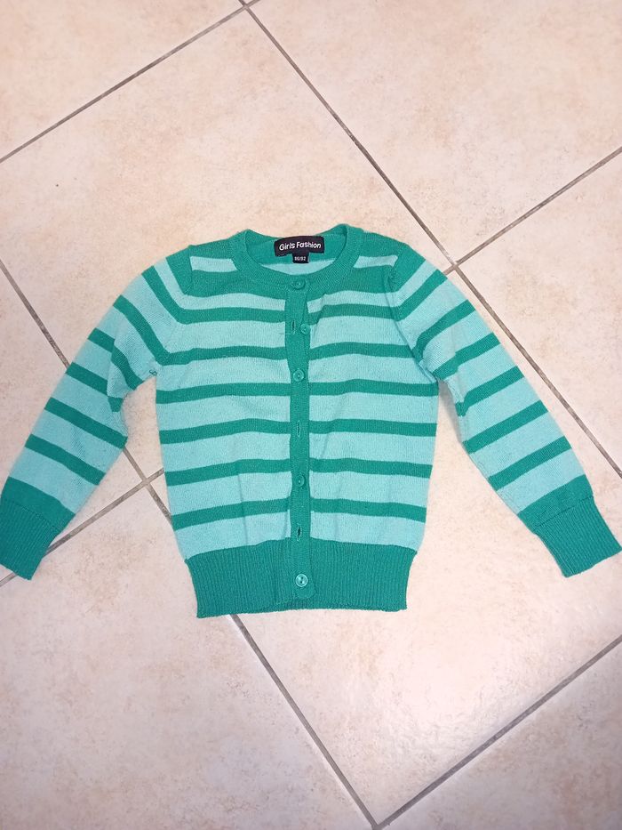 Gilet vert 18 mois