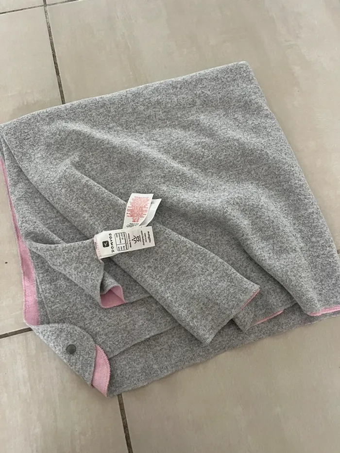 Couverture douce gilet de yoga sophrologie relaxation Décathlon oxylane