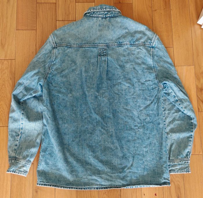 Chemise en jean bleu pour homme taille M - photo numéro 2