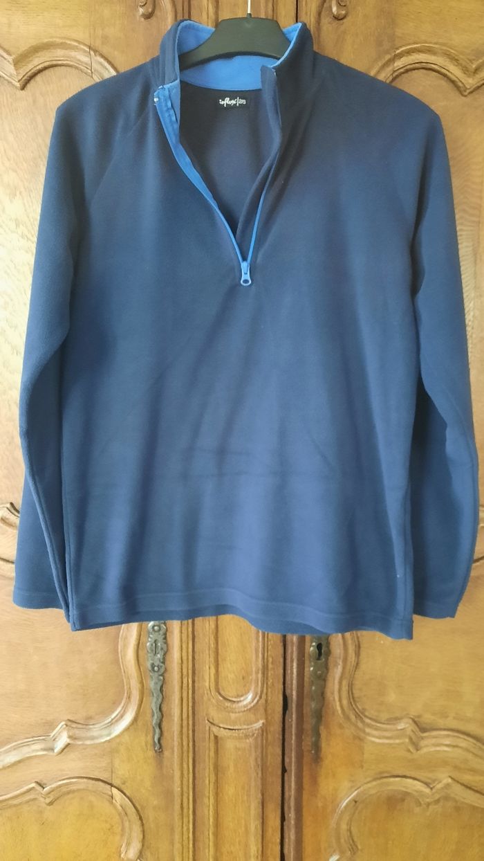 Pull  polaire col zippé taille S