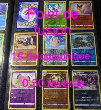 Cartes Pokémon, de la série point de fusion
