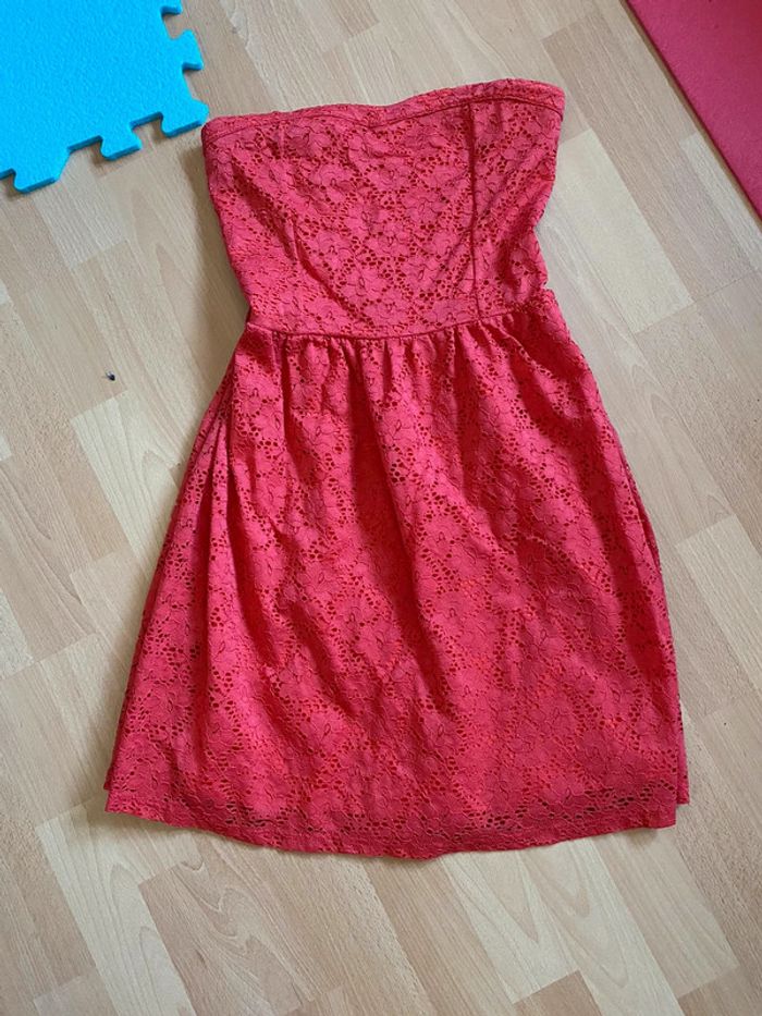 Robe corail en dentelles Cache Cache Taille 38