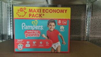  Pack 58 couches pants pampers taille 8 neuf