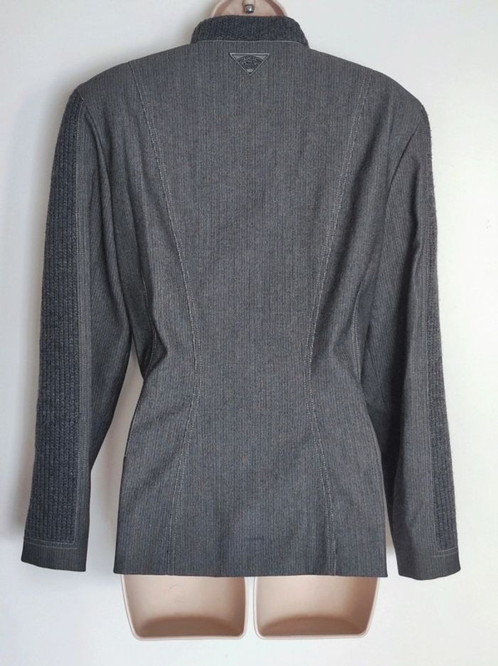 Veste blazer gris maille laine / Tony Lamarca - 36/S ร 38/M - photo numรฉro 12