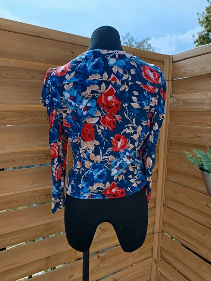 Élégant haut fleuri taille S - photo numéro 6