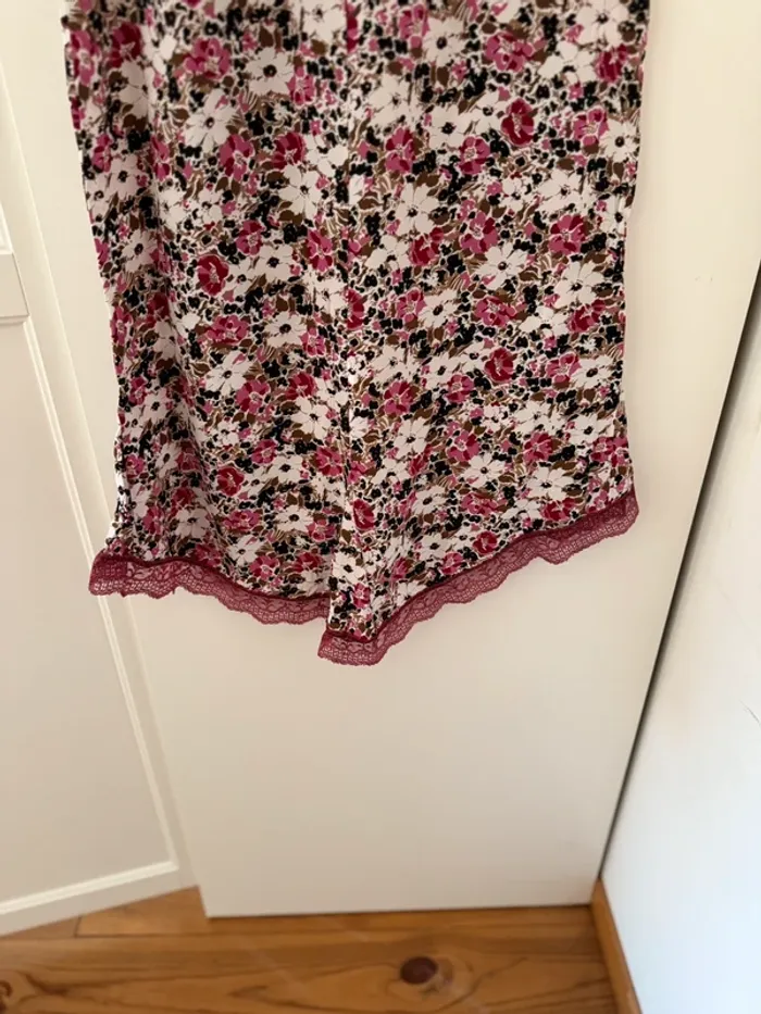 superbe robe fleurie fluide vintage Maje 36 taille 1 - photo numéro 6