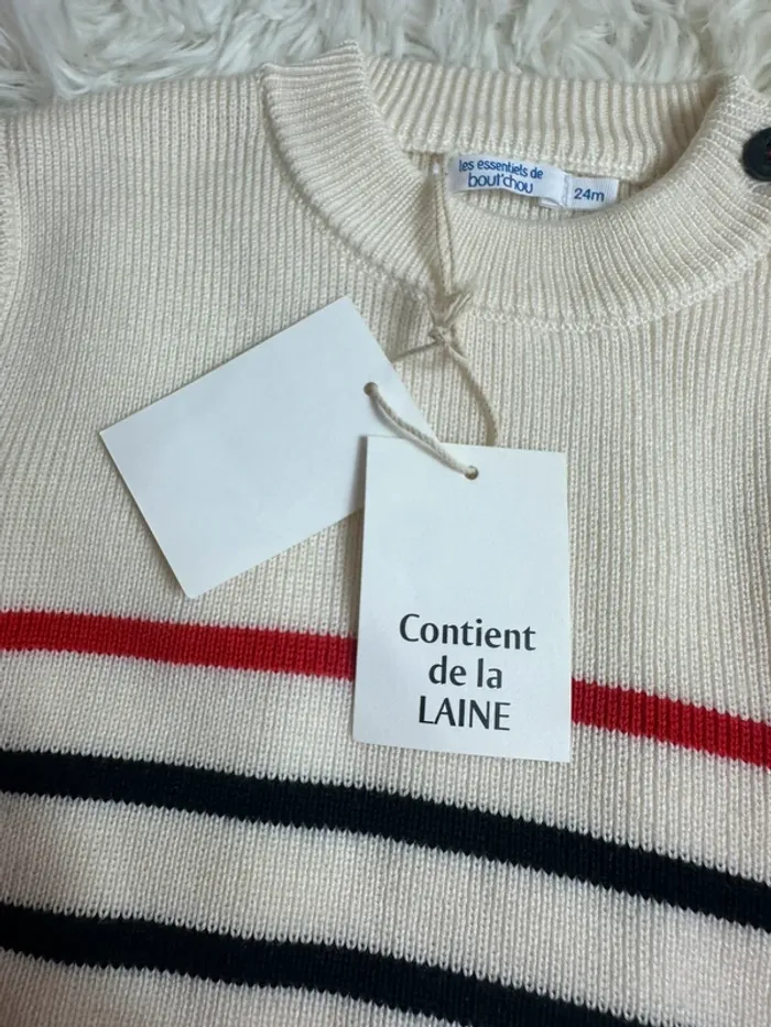 Pull marinière bout chou taille 24 mois - photo numéro 5