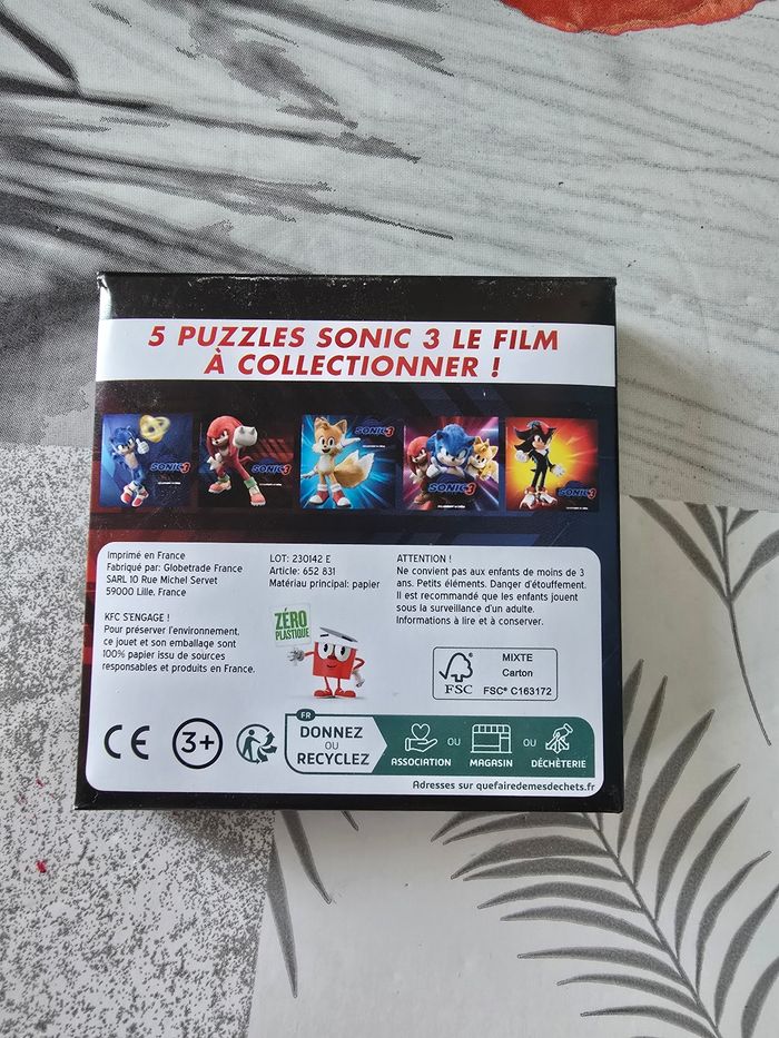 Puzzle sonic - photo numéro 2