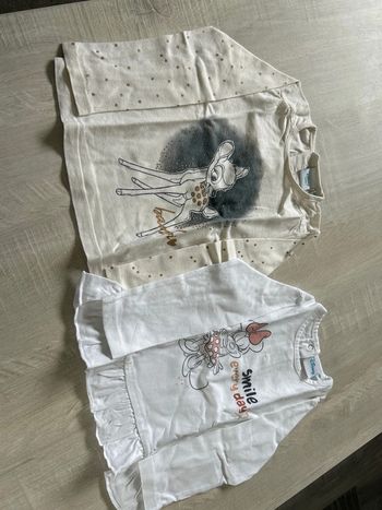 2 t shirts manches longues
