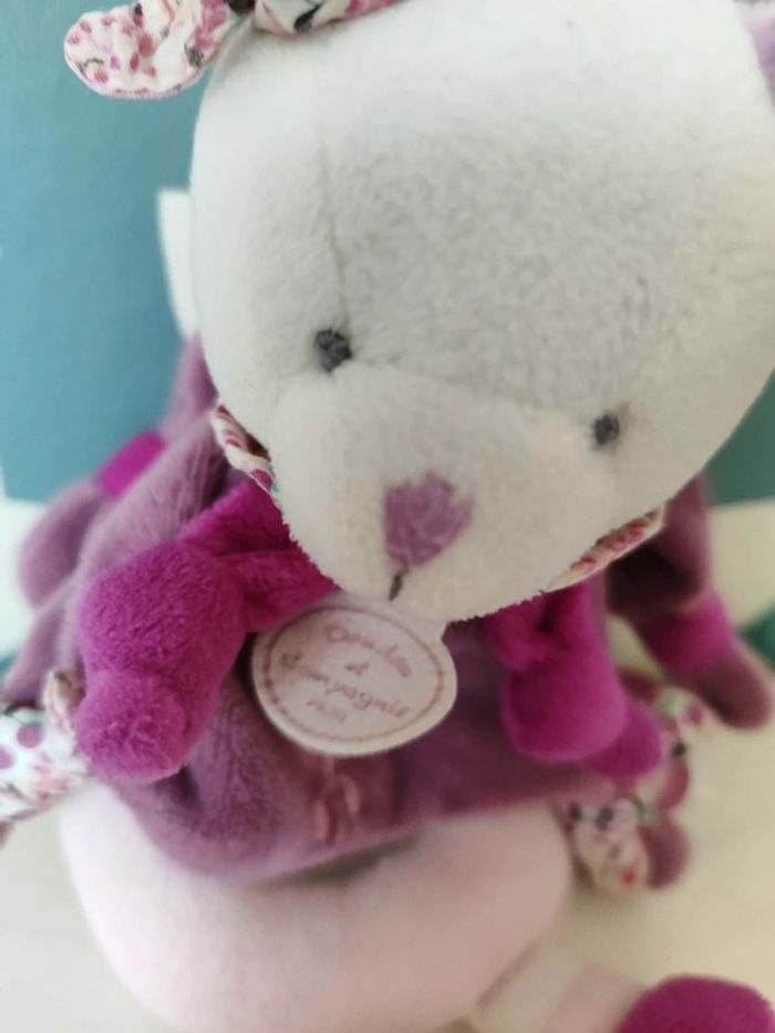 Doudou hochet cerise le lapin doudou et compagnie - photo numéro 4