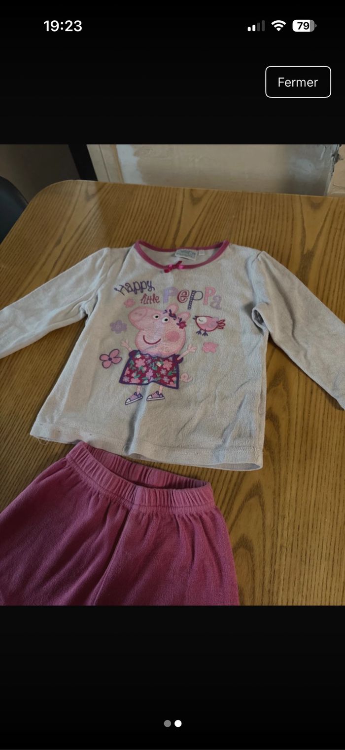 Pyjama peppa pig 2 ans - photo numéro 2