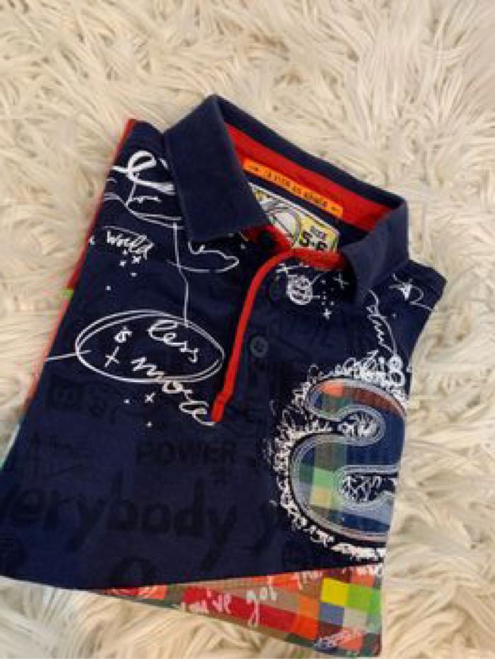 Polo Desigual bleu marine et autres couleurs
