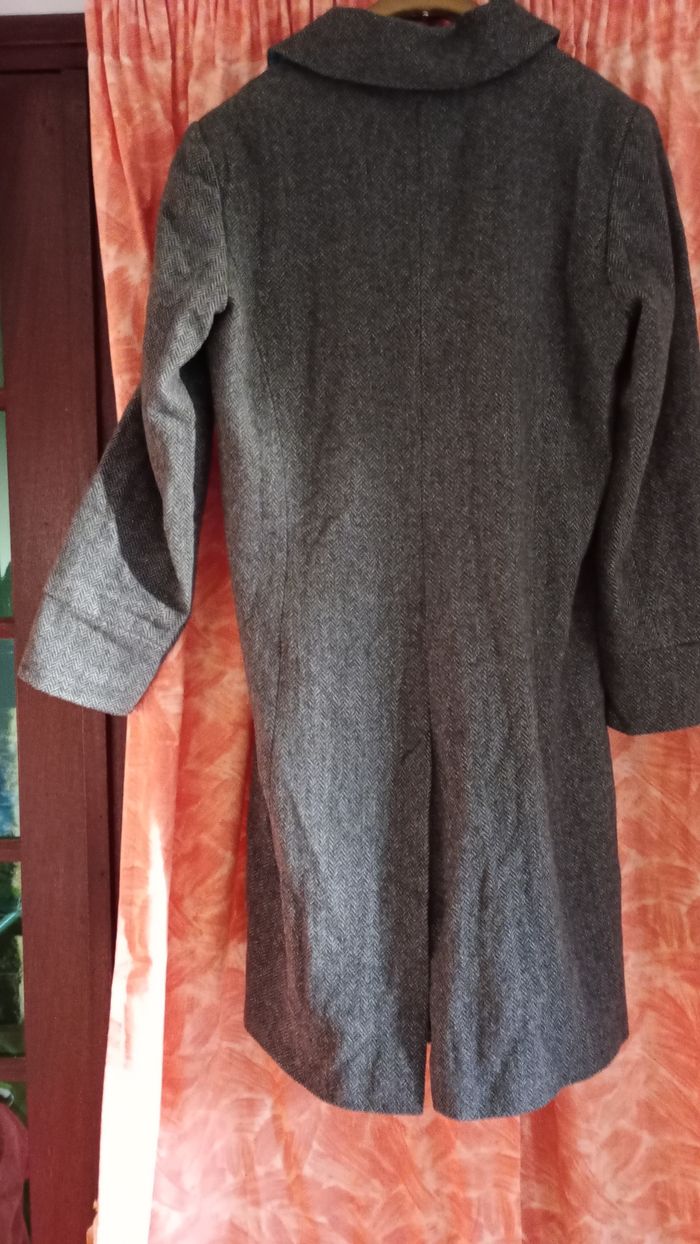 manteau,manteau soft grey,manteau chevrons - photo numéro 4