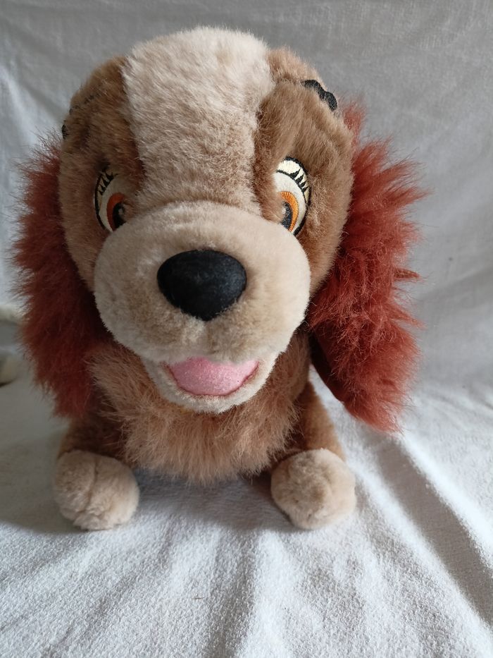 Peluche lady belle et le clochard Disneyland Paris